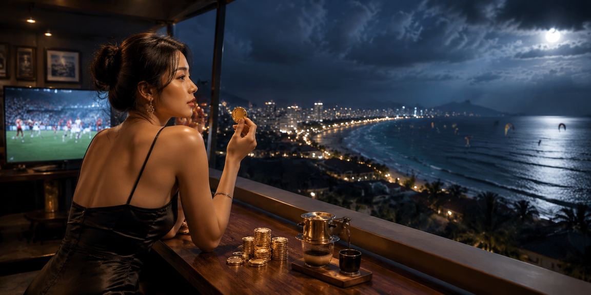 Người dùng cá cược thể thao trên điện thoại tại Mũi Né bên tách cà phê Việt Nam